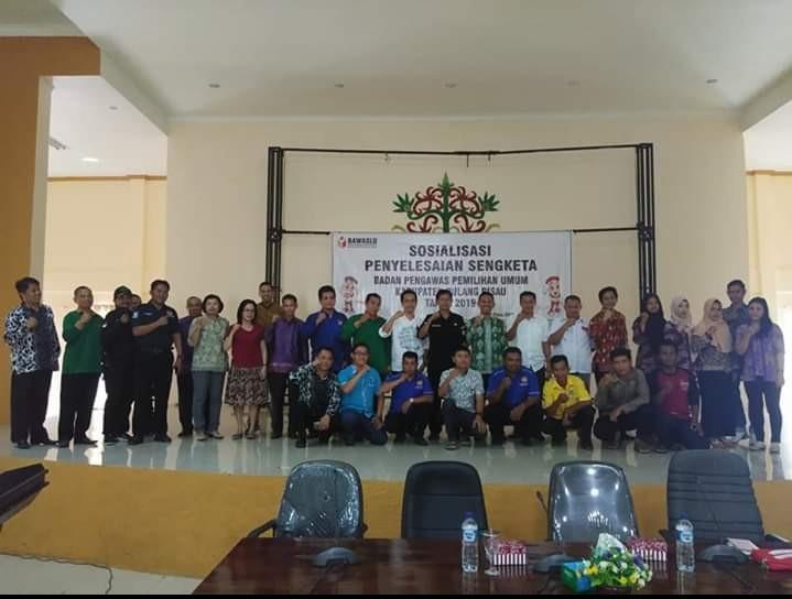 BAWASLU KABUPATEN PULANG PISAU MENYELENGGARAKAN KEGIATAN SOSISALISASI PENYELESAIAN SENGKETA TAHUN 2019