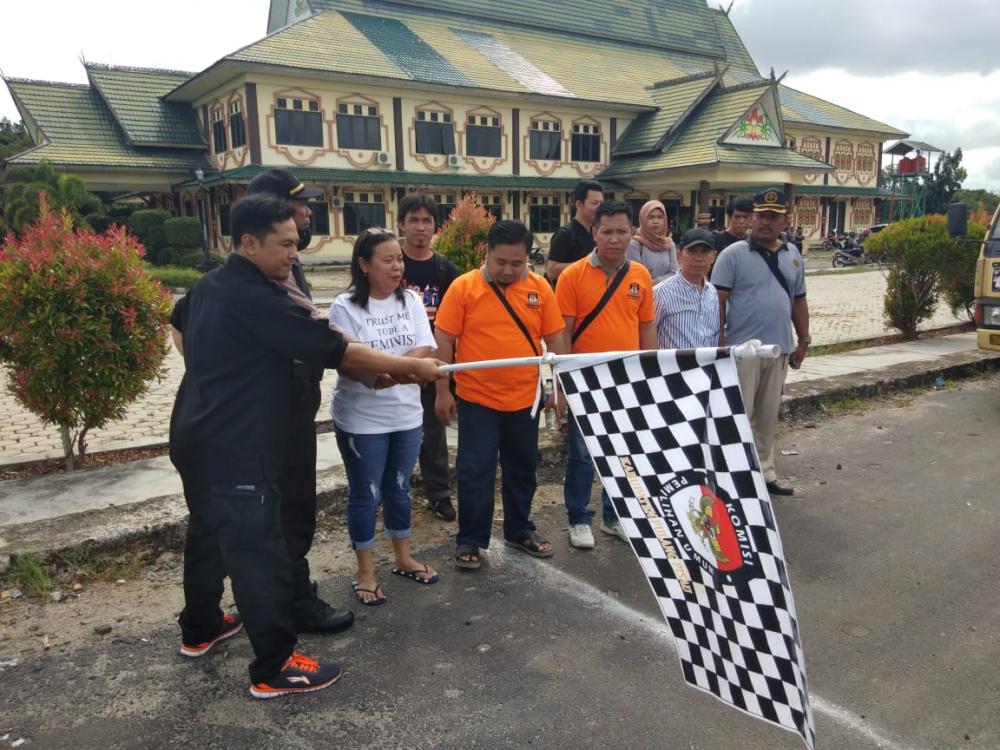 Bawaslu Pulang Pisau Terus Melakukan Pengawalan Pengaran Logistik Untuk Kecamatan