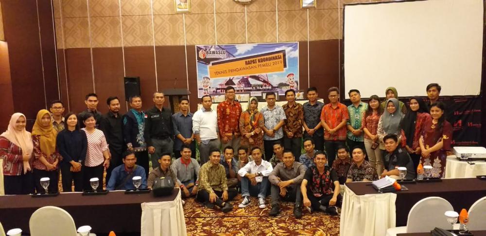 Rapat Koordinasi Teknis Pengawasn Pemilu Tahun 2019