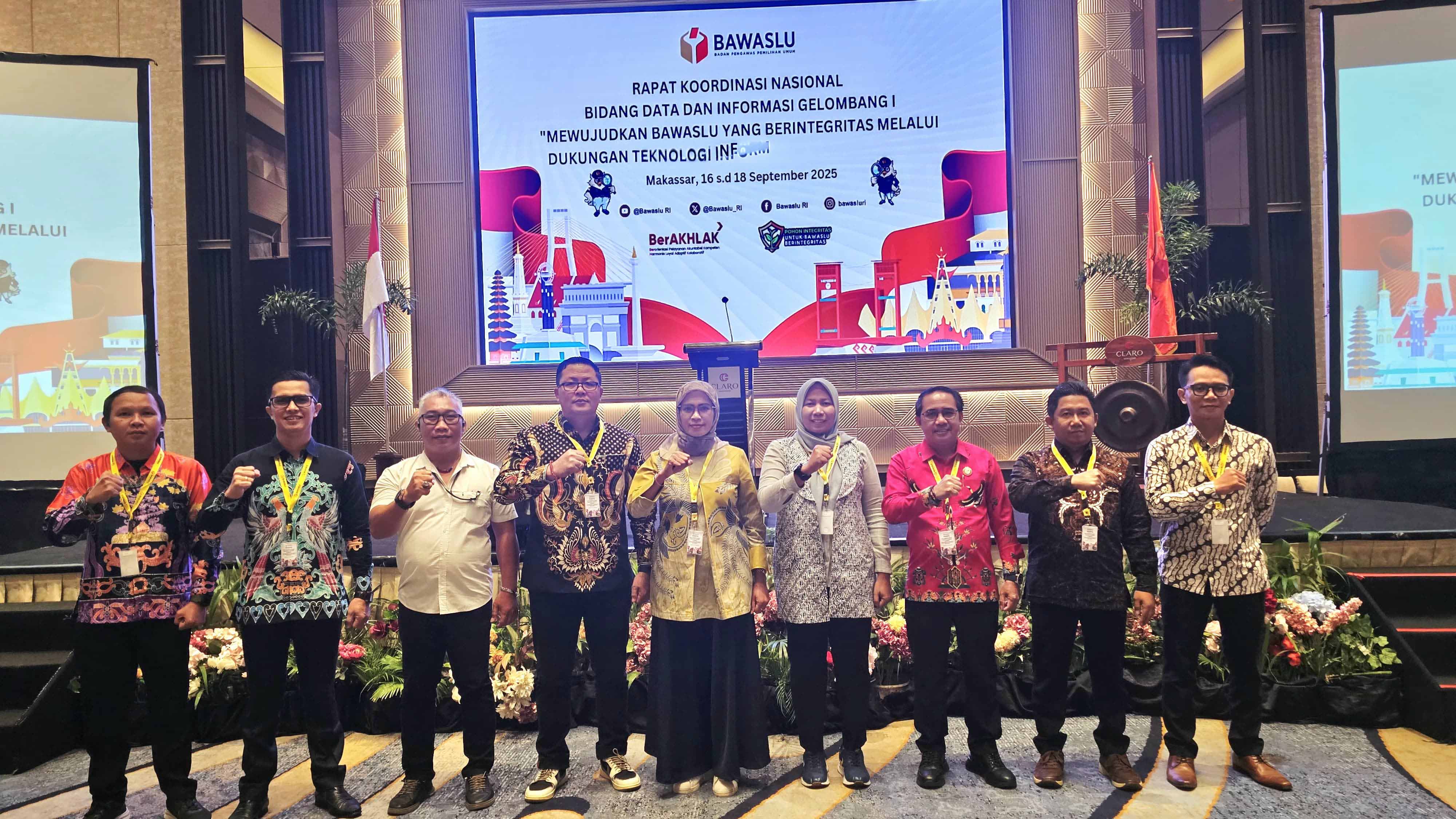 Ketua Bawaslu Kabupaten Pulang Pisau Hadiri Kegiatan Rakornas Data dan Informasi di Makasar, Selasa (16/09/2025) Foto : Bawaslu Pulpis