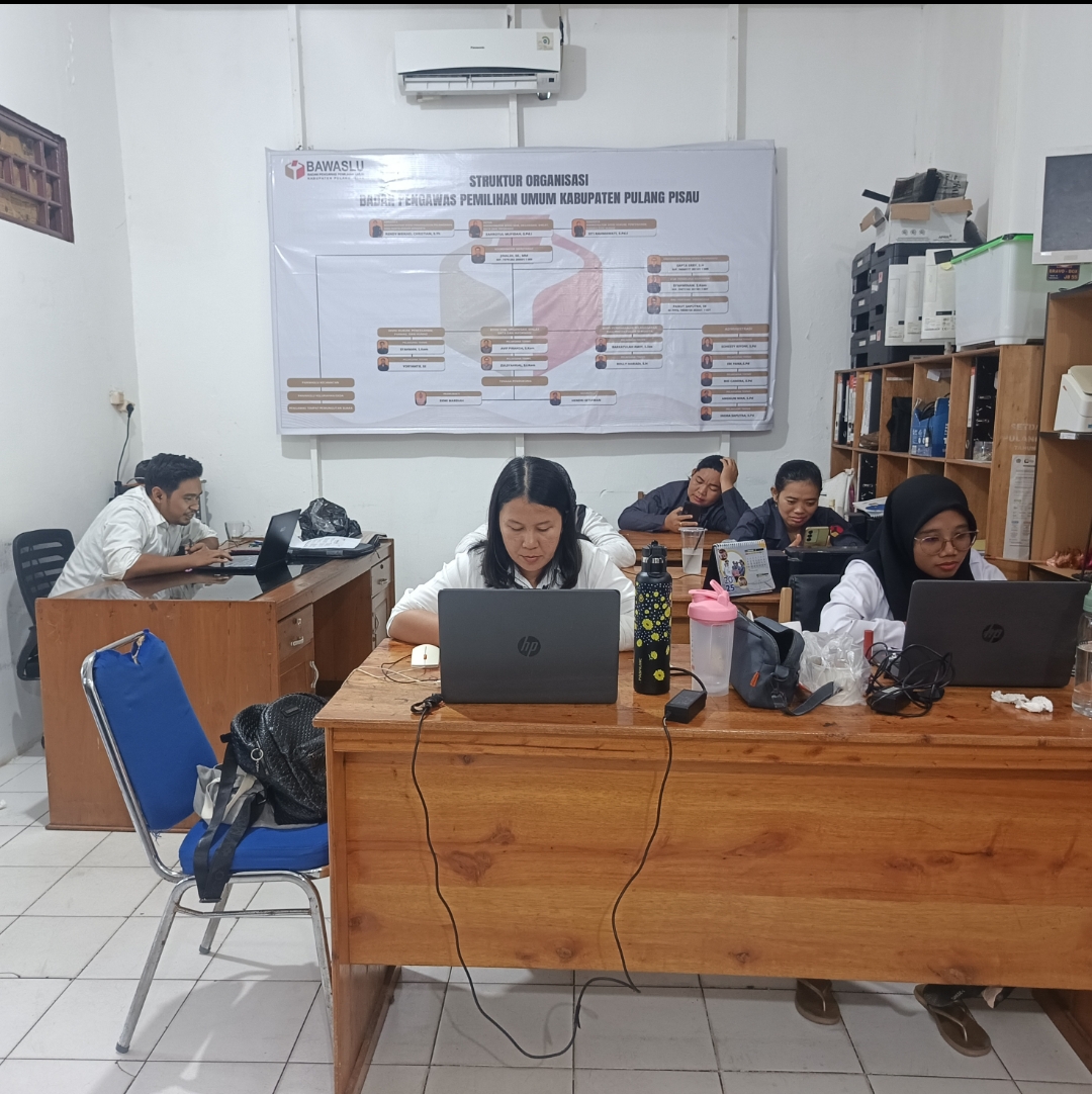 CPNS Bawaslu Pulang Pisau Ikuti Ujian Latsar Secara Daring