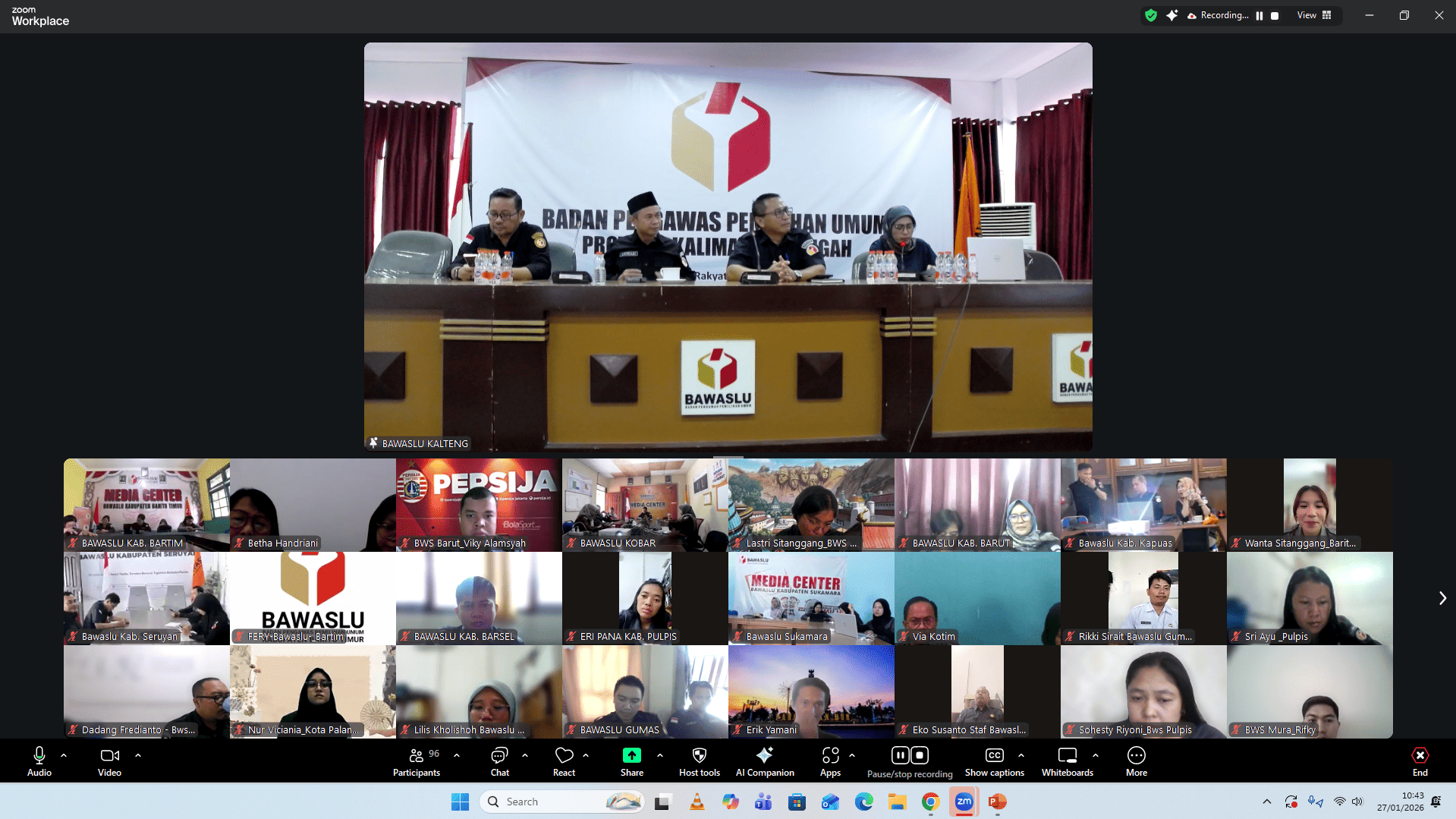 Dokumentasi Bawaslu Provinsi Kalimantan Tengah