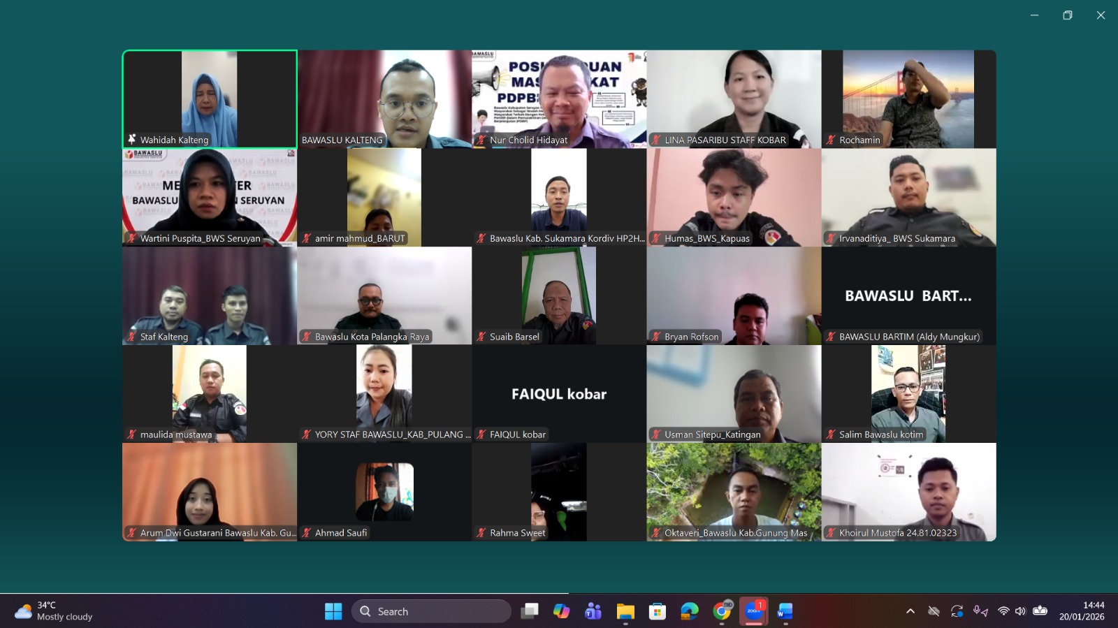 Dokumentasi Bawaslu Provinsi Kalimantan Tengah