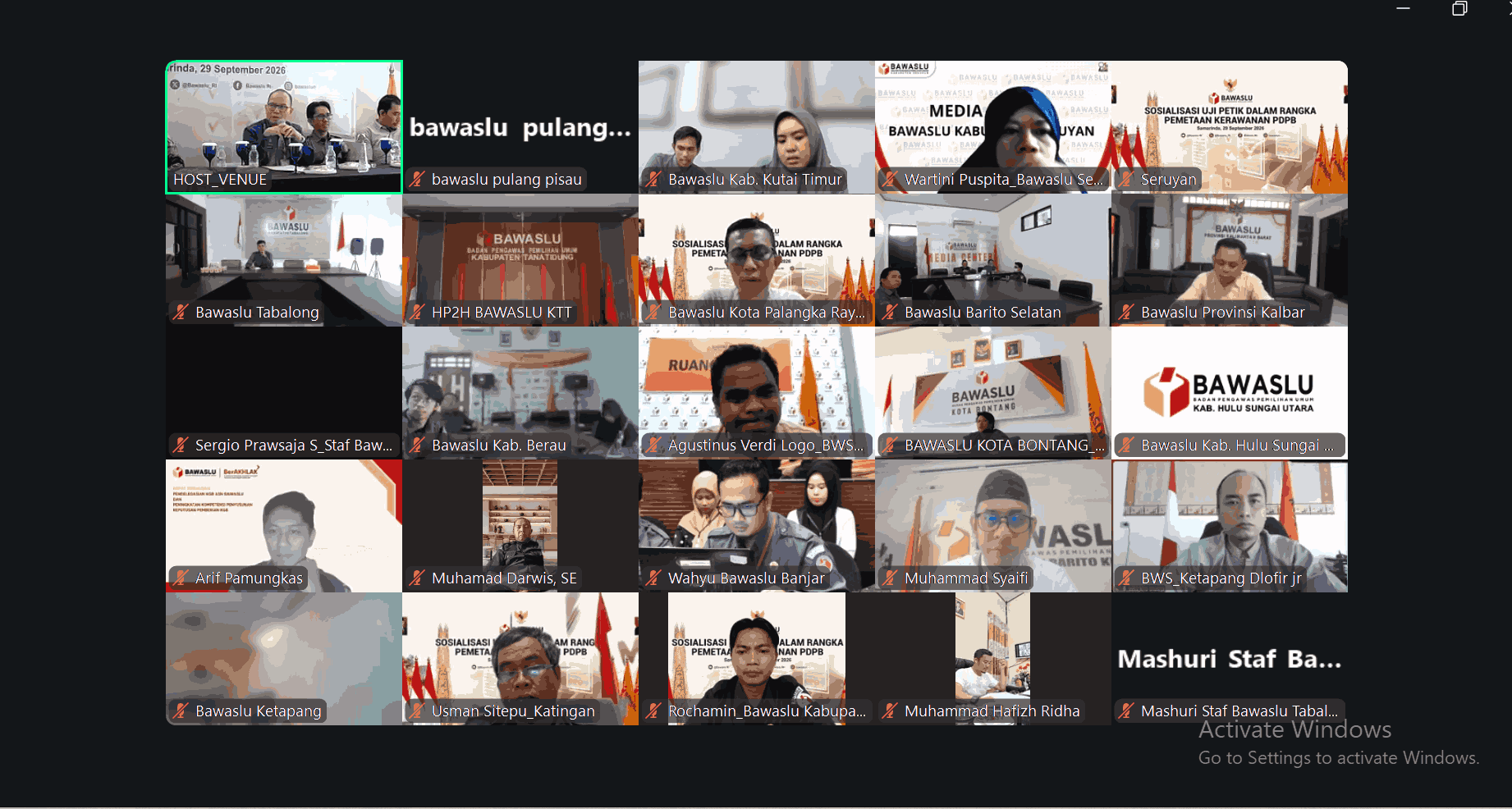 Dokumentasi Bawaslu Pulang Pisau
