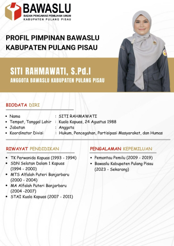 ANGGOTA BAWASLU PULANG PISAU