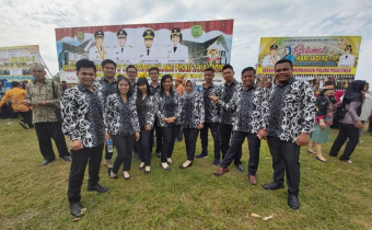 Bawaslu Pulang Pisau Mengikuti Upacara Hari jadi Pulang Pisau Ke 17