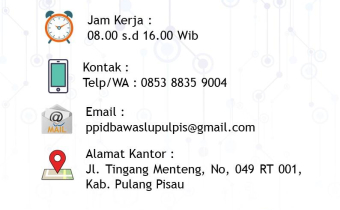Waktu Pelayanan Informasi Publik PPID Bawaslu Kabupaten Pulang Pisau