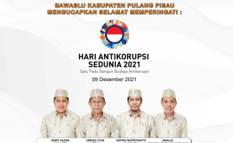 SELAMAT HARI ANTIKORUPSI SEDUNIA, 09 DESEMBER 2021
