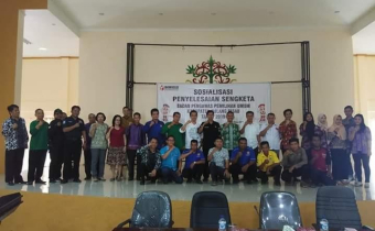 BAWASLU KABUPATEN PULANG PISAU MENYELENGGARAKAN KEGIATAN SOSISALISASI PENYELESAIAN SENGKETA TAHUN 2019