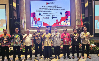 Ketua Bawaslu Kabupaten Pulang Pisau Hadiri Kegiatan Rakornas Data dan Informasi di Makasar, Selasa (16/09/2025) Foto : Bawaslu Pulpis